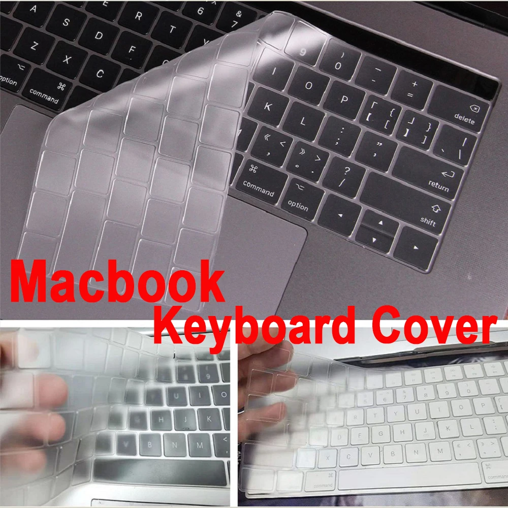 透明キーボードカバーmacbook air 13 M2プロ13 M1 Pro14 15 16網膜11シリコンプロテクタースキンケースカバーA2337 A2779 A2681