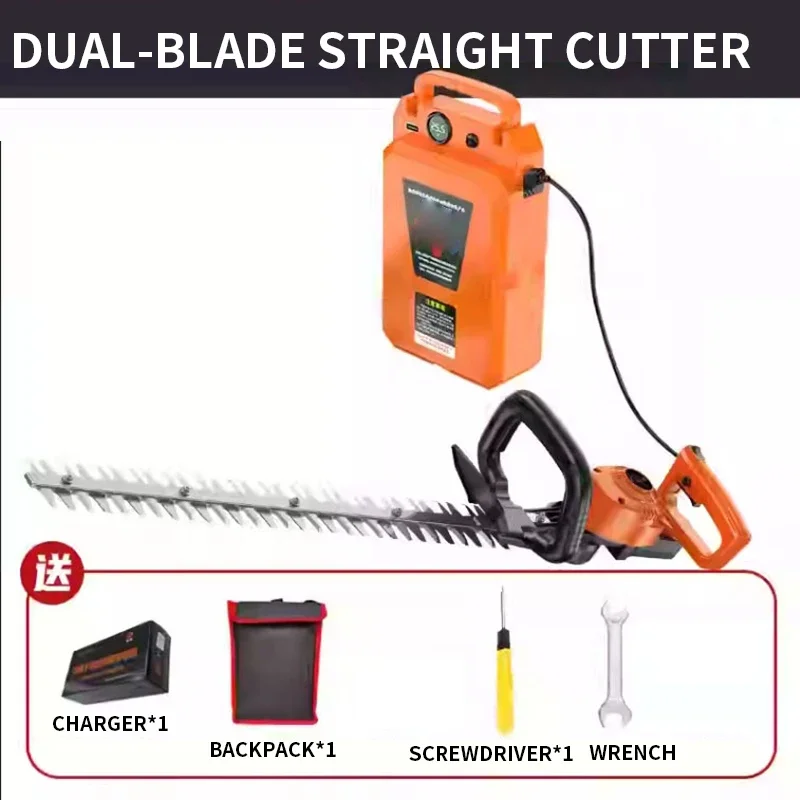 Brushless Hedge with Long-Lasting Backpack Leaf Hedge Shears for Landscape Maintenance Small-Scale Greenery Trimming