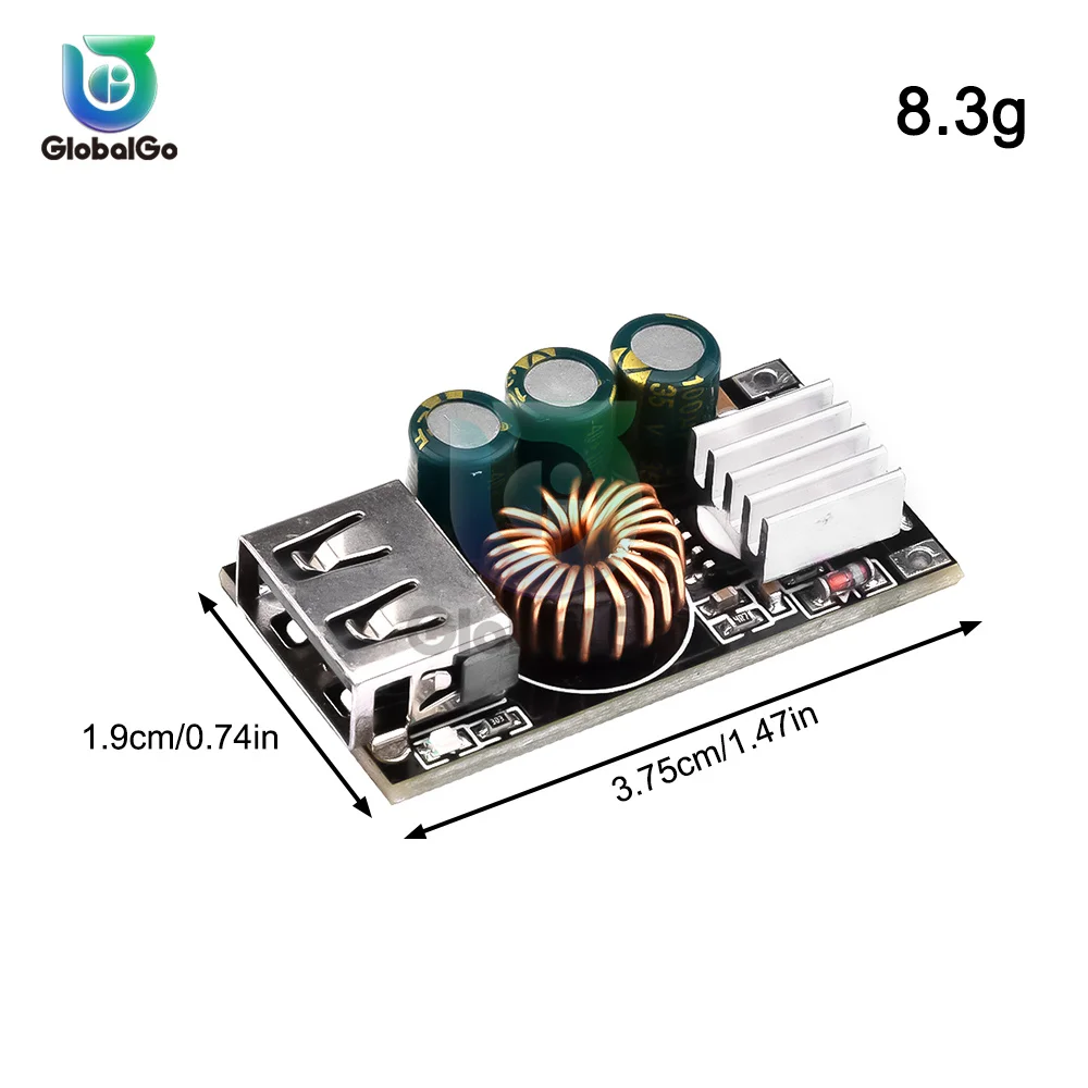DIY Fast Charger Board Module DC 10-30V Step-down Module for Emergency Charging of Mobile Phone Overvoltage Protection