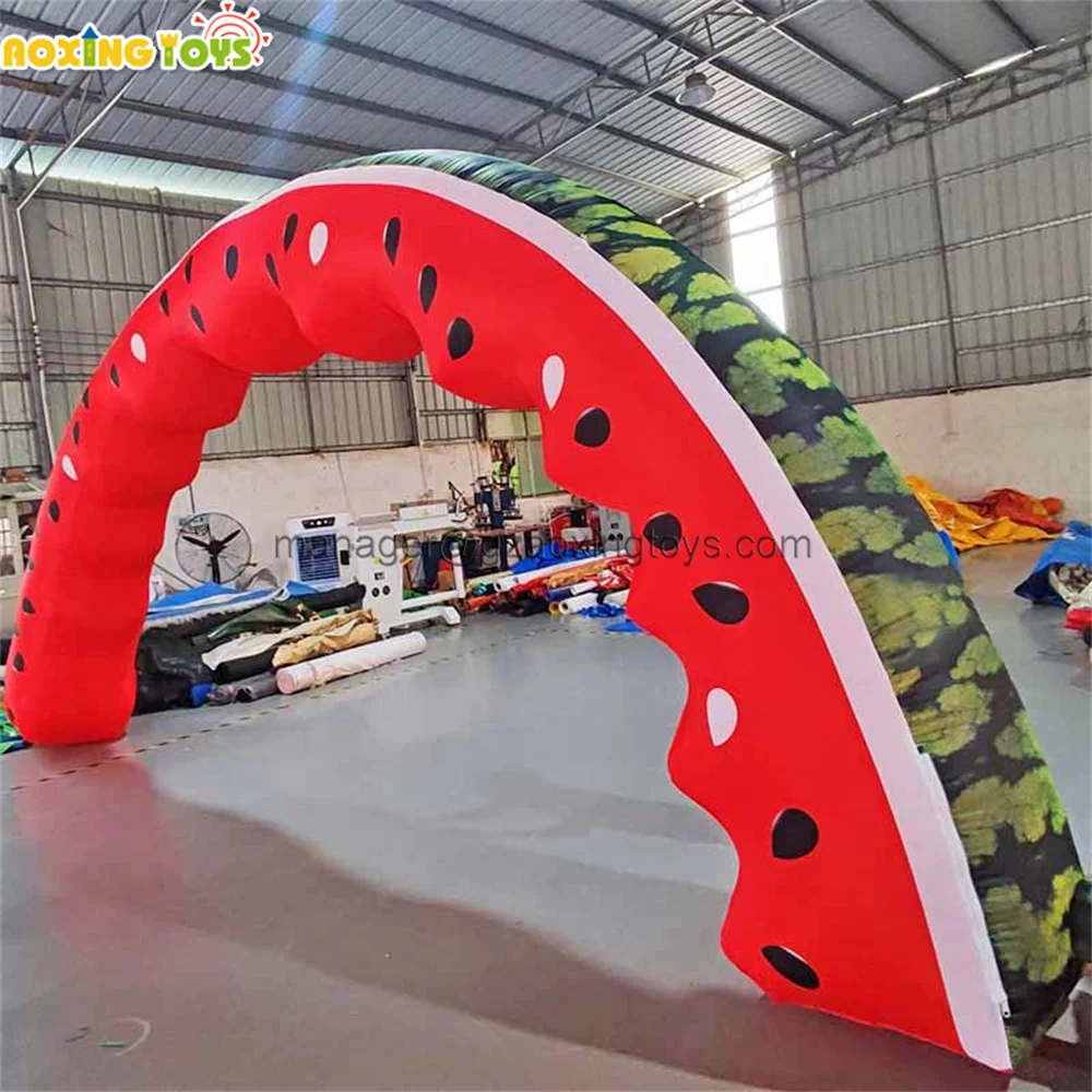 

6/8/10M Outdoor Giant Inflatable Watermelon Arch Fruit Archway For Opening Entrance Party Music Festival Events