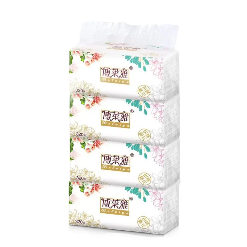 Y1UF 3-Ply for Facial Tissue, Soft for Facial Paper, 320 Tissues per Pack, Household