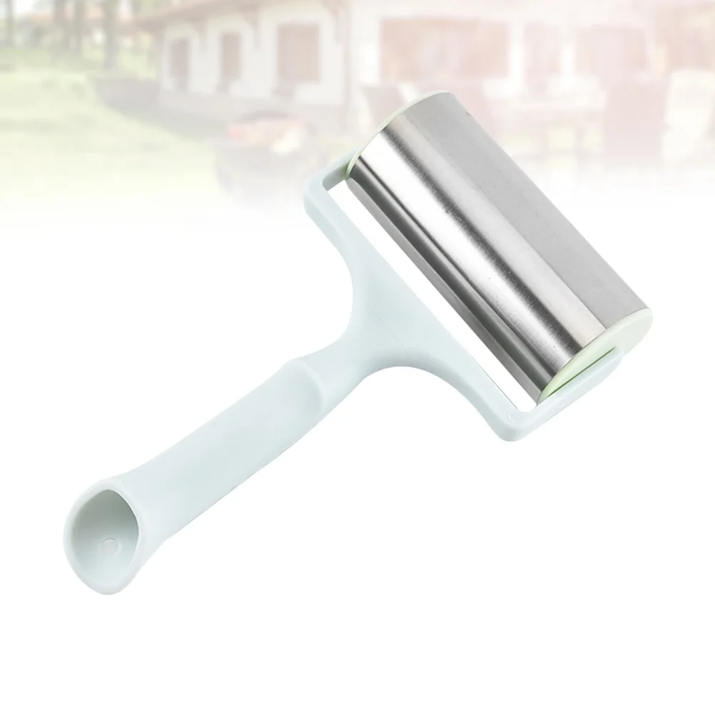 

Stainless Steel Rolling Pin Plastic Handle Multifunctional Baking Tool Dough Roller for Tarts Raviolis Pastries Light Weight