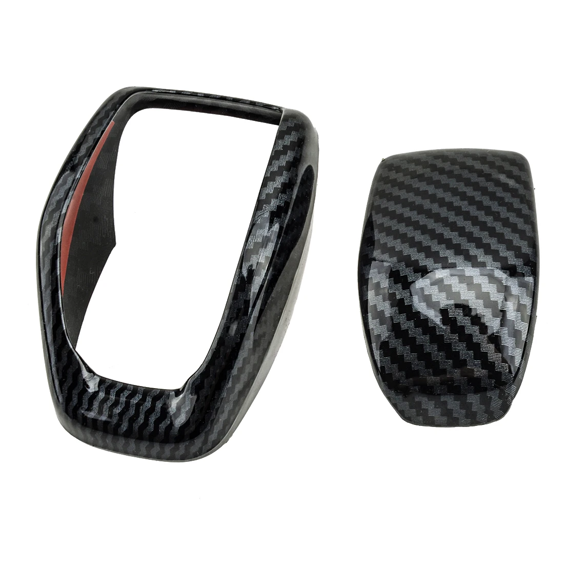 2 قطعة مقبض ناقل الحركة غطاء الكسوة ديكور صالح لتويوتا RAV4 2019 2020 2021 #2