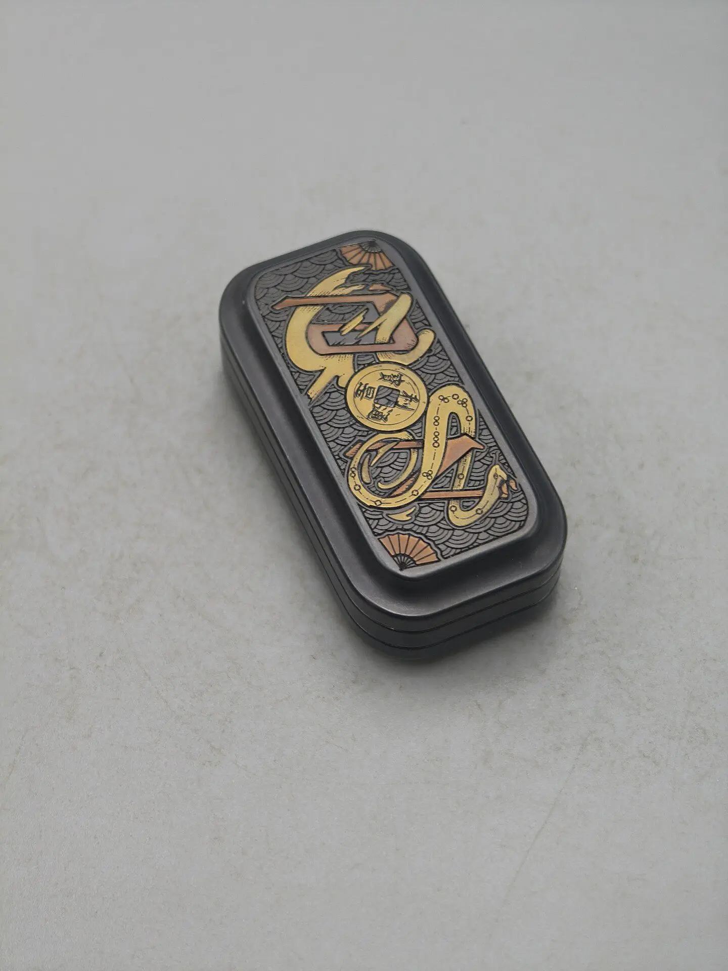Used EDC Kais Snake To Run Lishi Sugar Zirconium Alloy Push Card EDC Decompression Toy