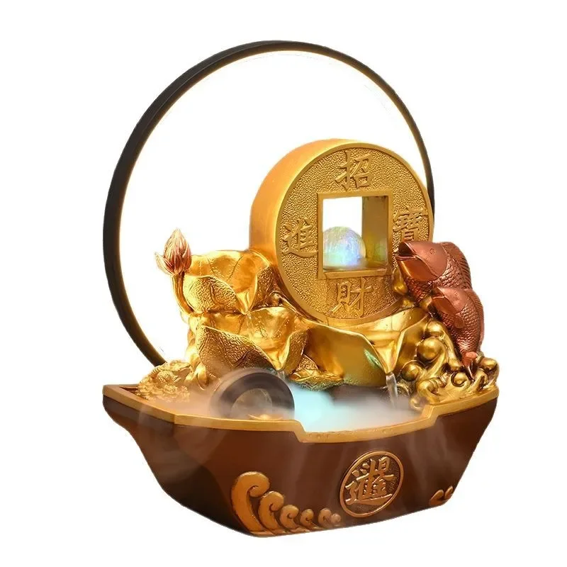 

Water ornament circulating water living room entrance desktop humidification office opening landscape