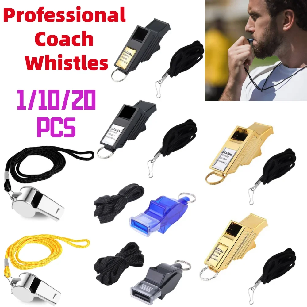 1/10/20 قطعة صفارات حكم كرة القدم صوت كبير المنقذة للحياة صافرة الطوارئ التدريب كرة القدم كرة السلة الكرة الطائرة الرياضة #1
