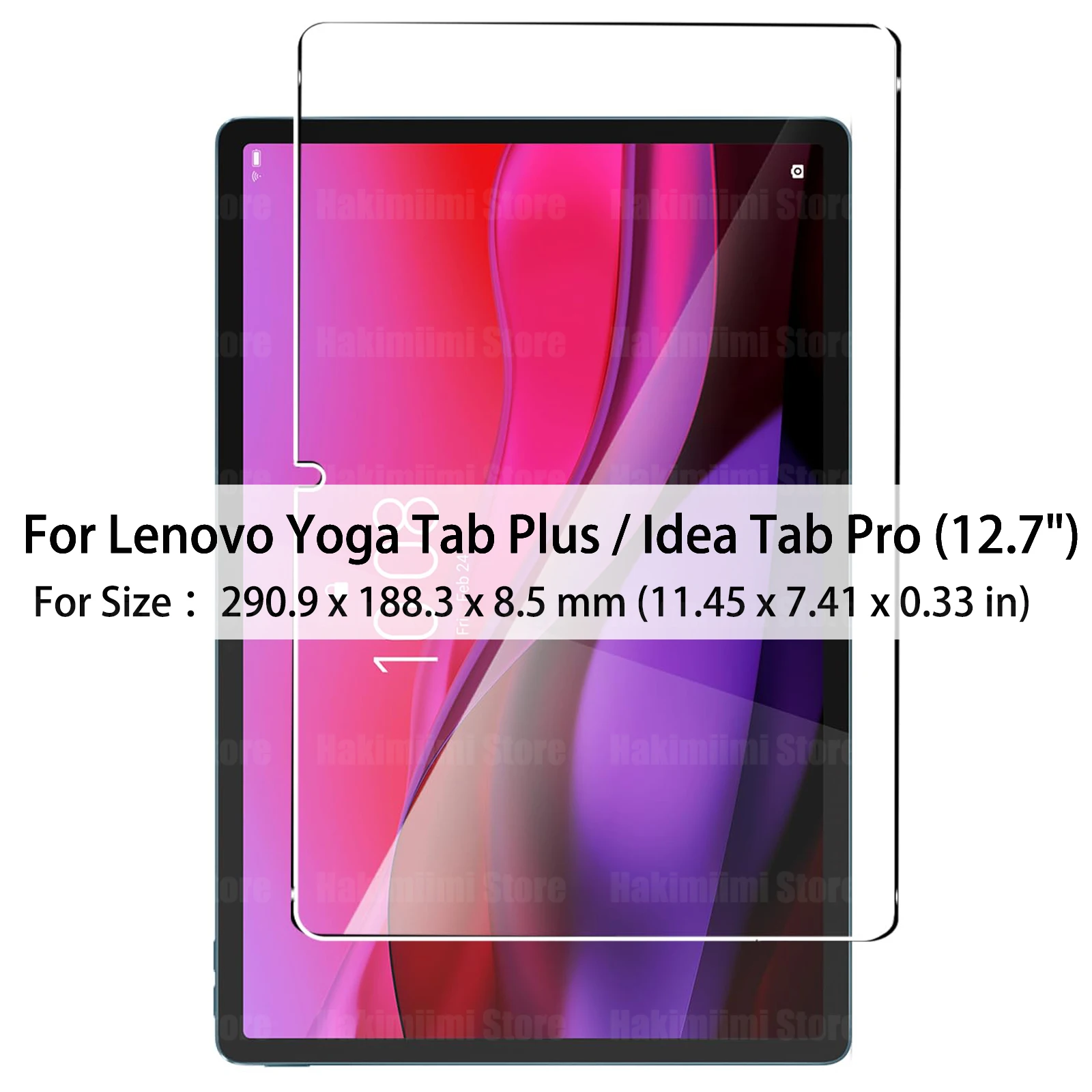 

Закаленное стекло для Lenovo Yoga Tab Plus/Lenovo Idea Tab Pro 12,7 дюйма, защитная пленка для экрана без пузырьков, твердость 9H, устойчивая к царапинам