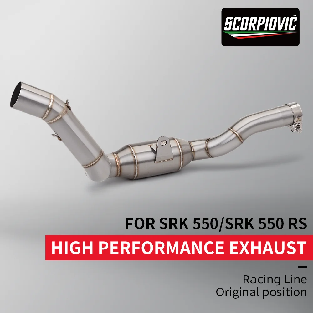 For Motorcycle Stainless Steel SRK 550/SRK 550 RSHIGH PERFORMING EXHAUST Racing Line Original Position