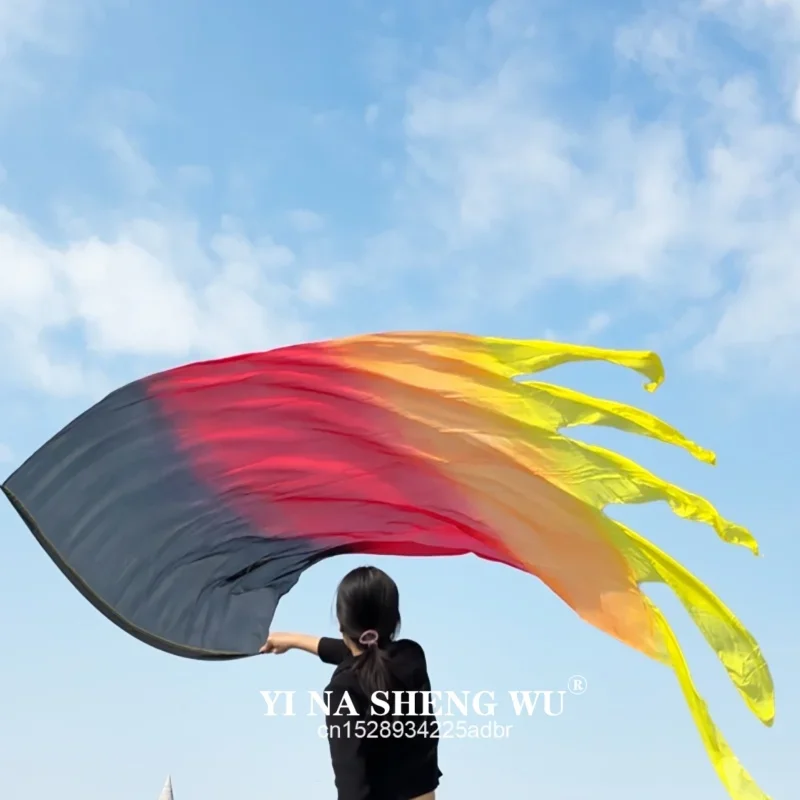 1/2pcs Dance Praise Worship Flex Flags Dance Semicircle Dance Ministry Streamer Outdoor Flags 100% Real Silk Flame Flag New