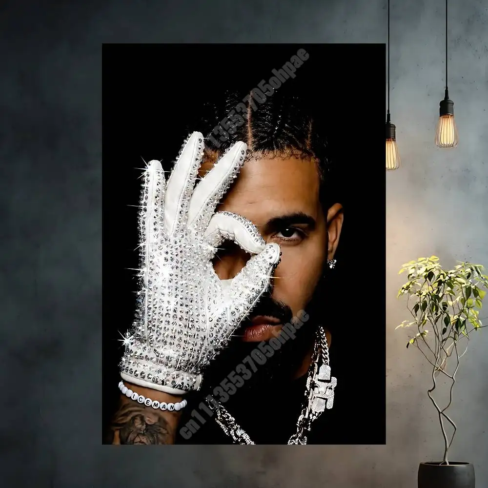 Singer D-Drake Iceman Album Cover Aesthetic Poster Gallery Prints Home Wall Art HD Vibrant Collection