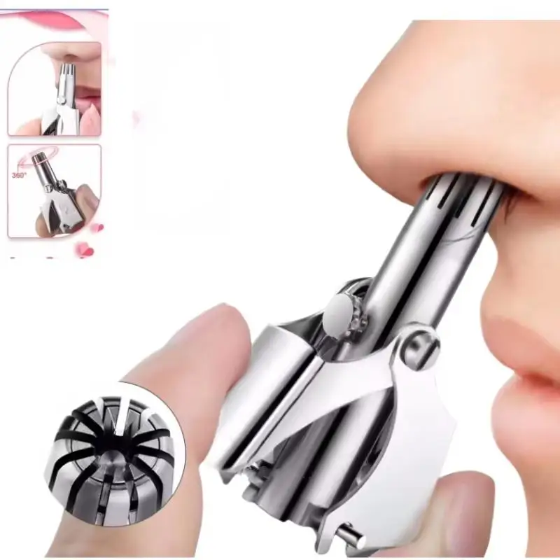 

Men's Nose Hair Trimmer Stainless Steel Manual Nose Hair Trimmer For Nose Hair Razor Washable Portable Nose Hair Trimmer