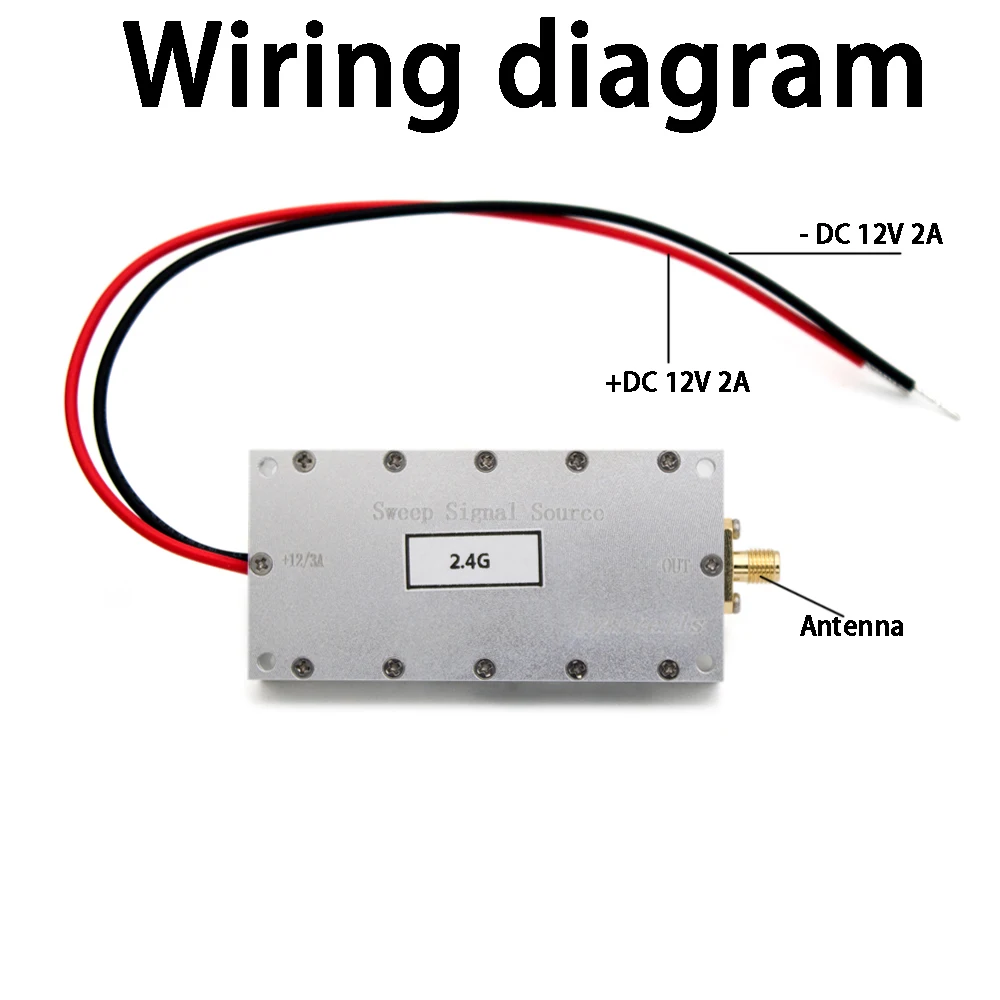 2.4Ghz 2W WiFi Bluetooth Sweep Signal Source VCO RF Generator 2watts Power Amplifier F 2.4G BT Headset Music Speaker Wifi Camera