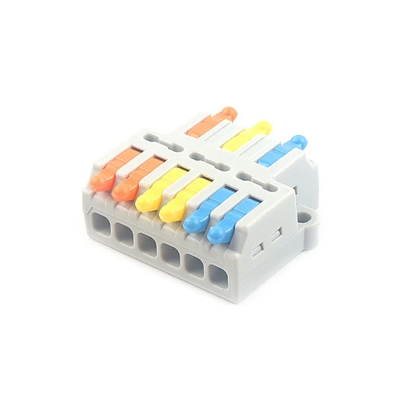 SPL-63/93 Kabel Kawat Cepat Mini Konduktor Kompak Universal Konektor Kabel Penyambungan Pegas Terminal Tekan Pengiriman Drop