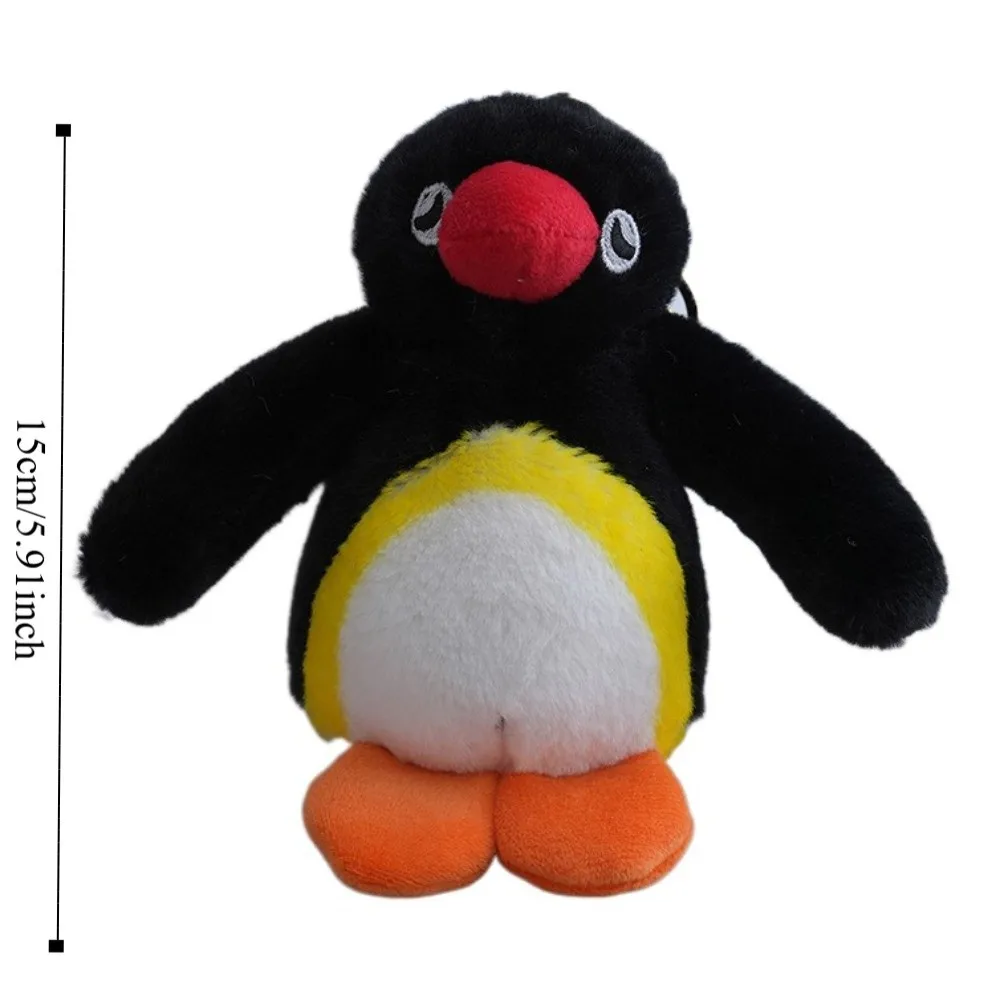 Knuffeldier Pinguïn Pluche Sleutelhanger Grappige Cartoon Pingu Pop Hanger 15cm Leuke Gevulde Pinguïn Sleutelhanger Rugzak Charme