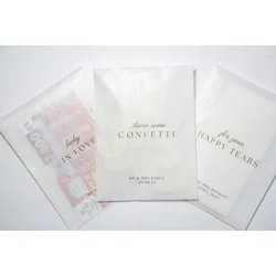 Confetti Bags | For Your Happy Tears | Lucky In Love Bags | For Richer For Poorer Bags | Scratch Card Bags Holder | Lotto | Tiss