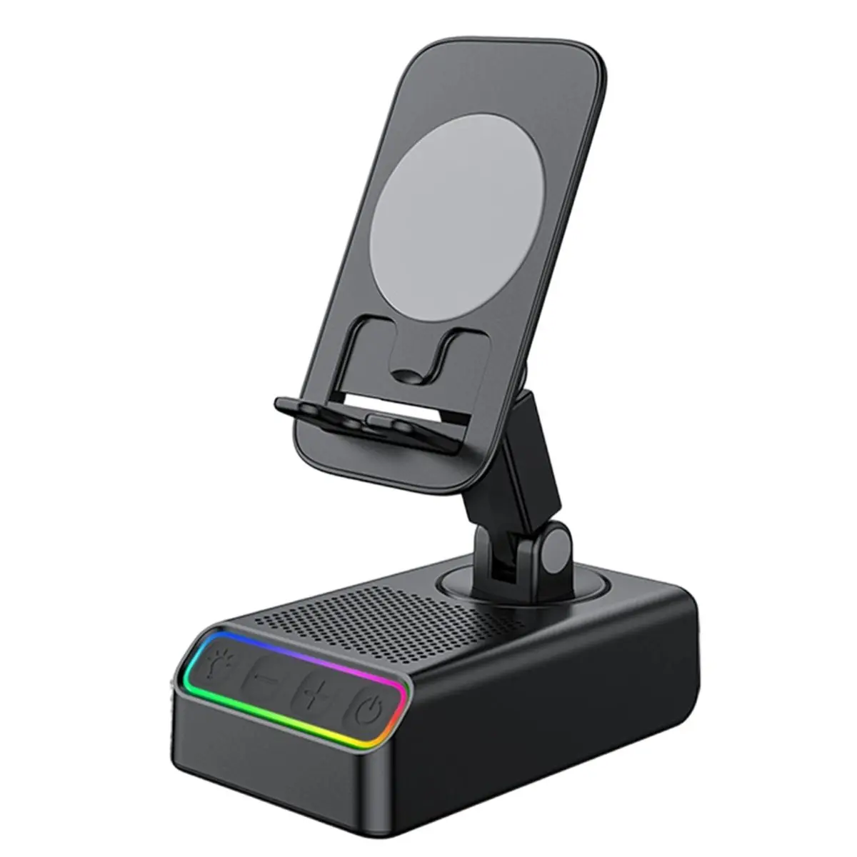 Adjustable Cell Phone Stand with Wireless Bluetooth Speaker ABS For