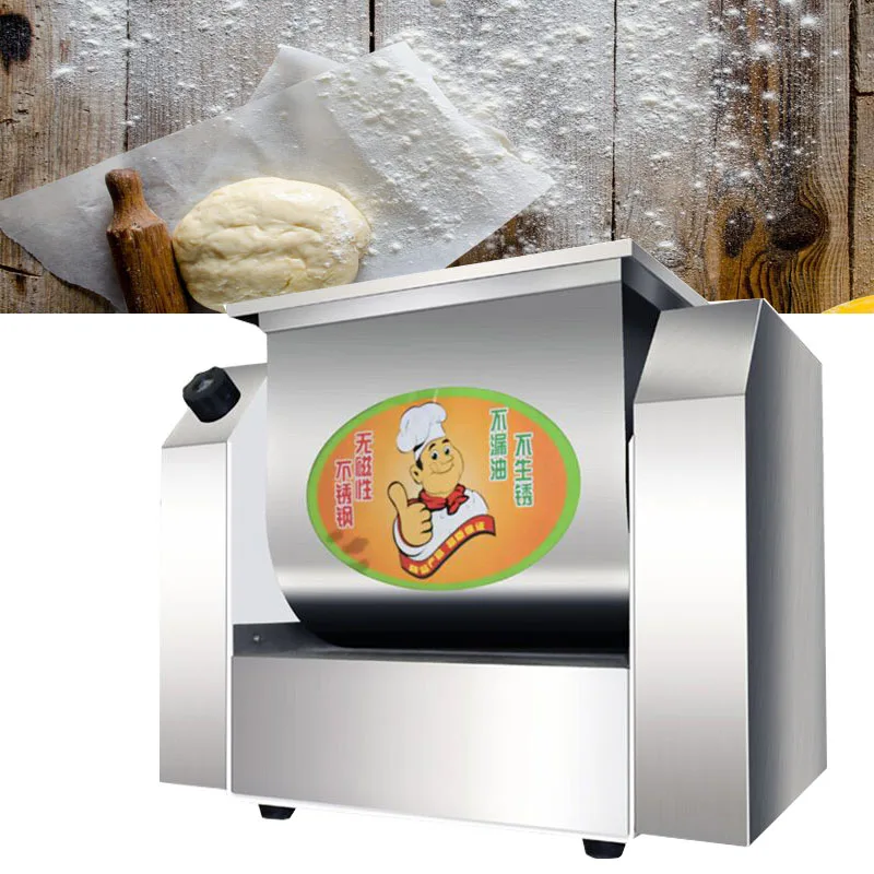 Полностью автоматический тестомес, коммерческий, 25 кг, 5 кг, 12,5 кг, смеситель для муки из утолщенной нержавеющей стали, тестомес 3 кг, 5 кг, 7 кг, 10 кг