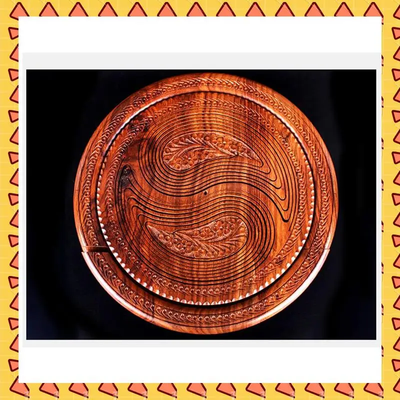 

A008 Handmade Wood Carving Fruit Plate Wooden Fruit Basket Foldable Dried Fruit Basket Collapsible Bread Nuts Baskets