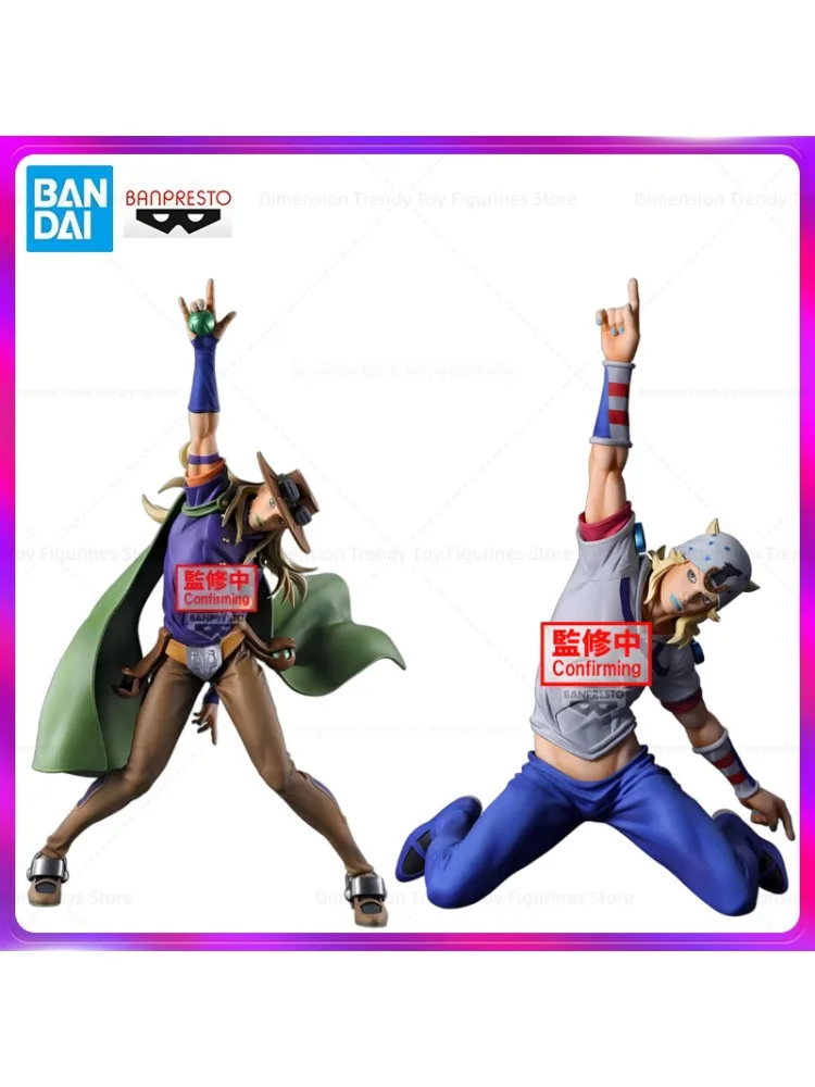 Figurka Bandai Banpresto Anime JoJo's Bizarre Adventure Steel Ball Run Johnny Joestar Gyro Zeppeli - Oryginalny Model Akcji - Dostępna od ręki — 2