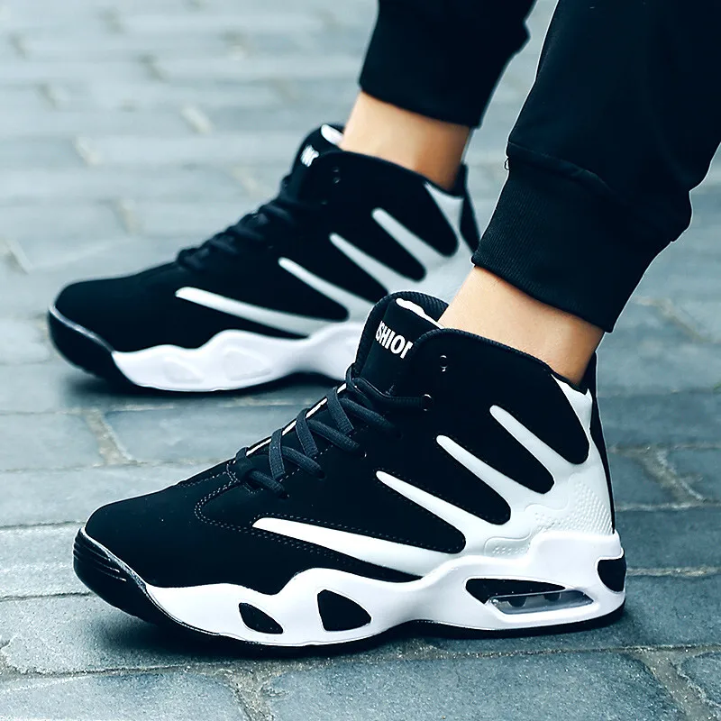 Men Sneakers Women Brand High Top Male Basketball Shoes Unisex Breathable PU Leather Sports Shoes Couple Trainers Zapatos Hombre