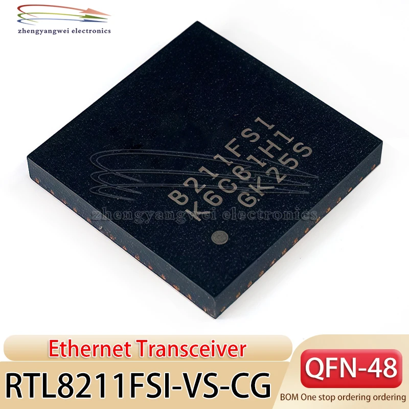 2PCS RTL8211FSI-VS-CG 8211FSI VQFN-48 Ethernet Precision Transceiver