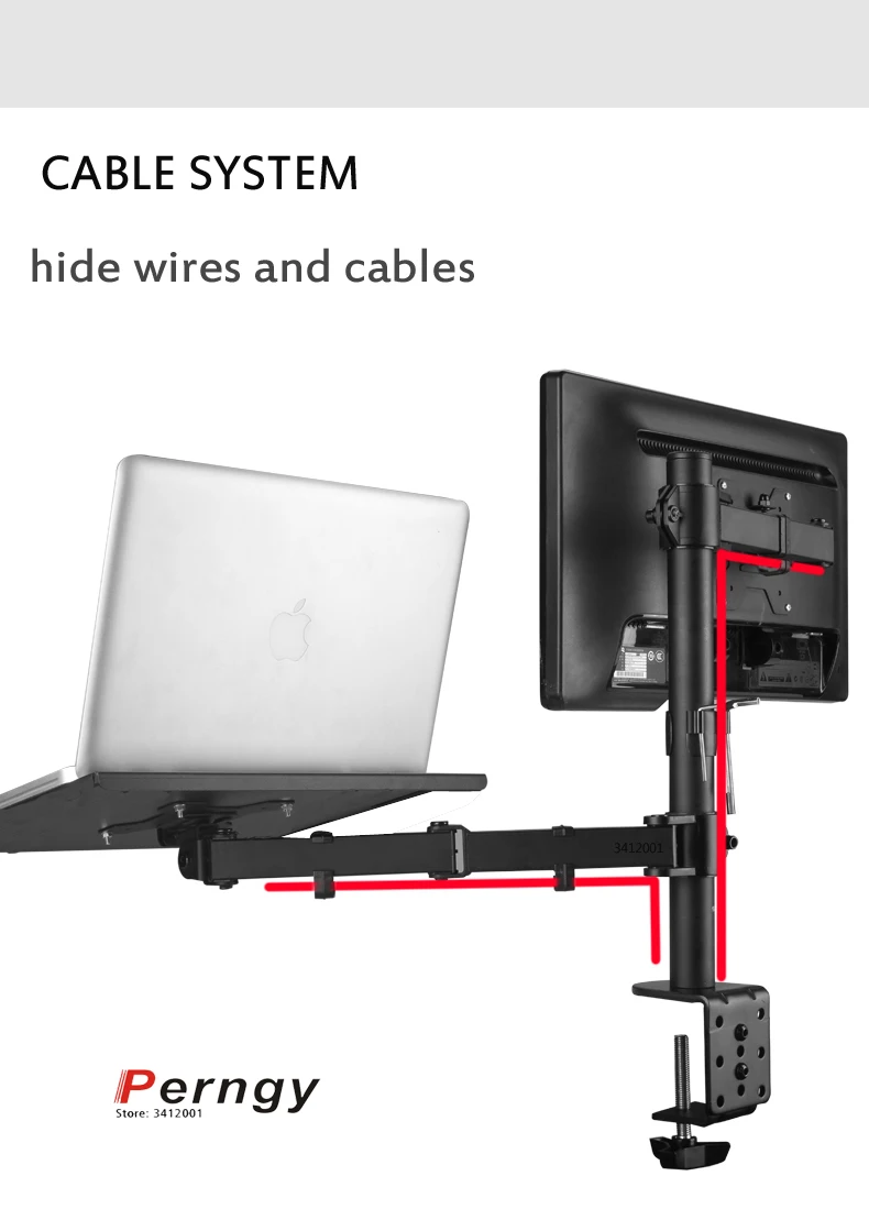 N20LP 400MM Height Adjustable Laptop Holder Stand Universal Rotating laptop tray monitor desk stand mount 10-15 inch Noteboo