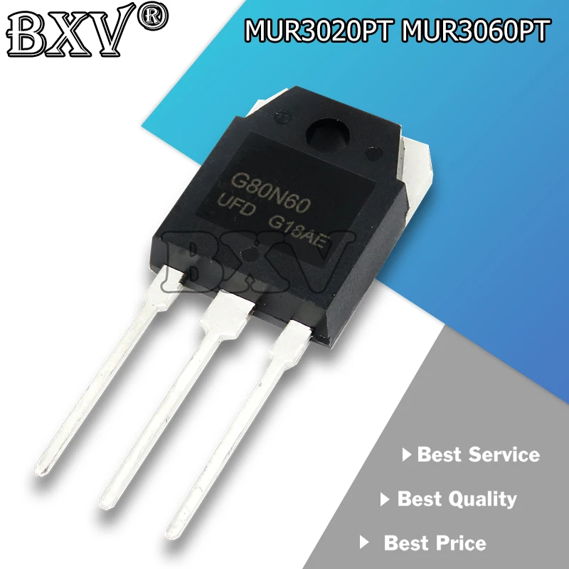 5PCS/LOT MUR3060PT MUR3060 MUR3020PT MUR3020 TO-247 Fast Recovery Diode New Original