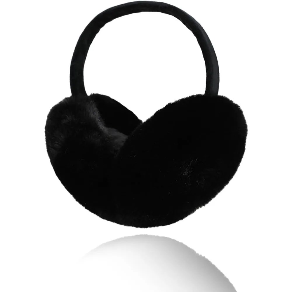 أغطية أذن للرجال والنساء في الشتاء، أغطية للأذنين من الفرو الصناعي، تدفئة الأذن الرقيقة، أغطية للأذنين قابلة للطي لتدفئة الأذن