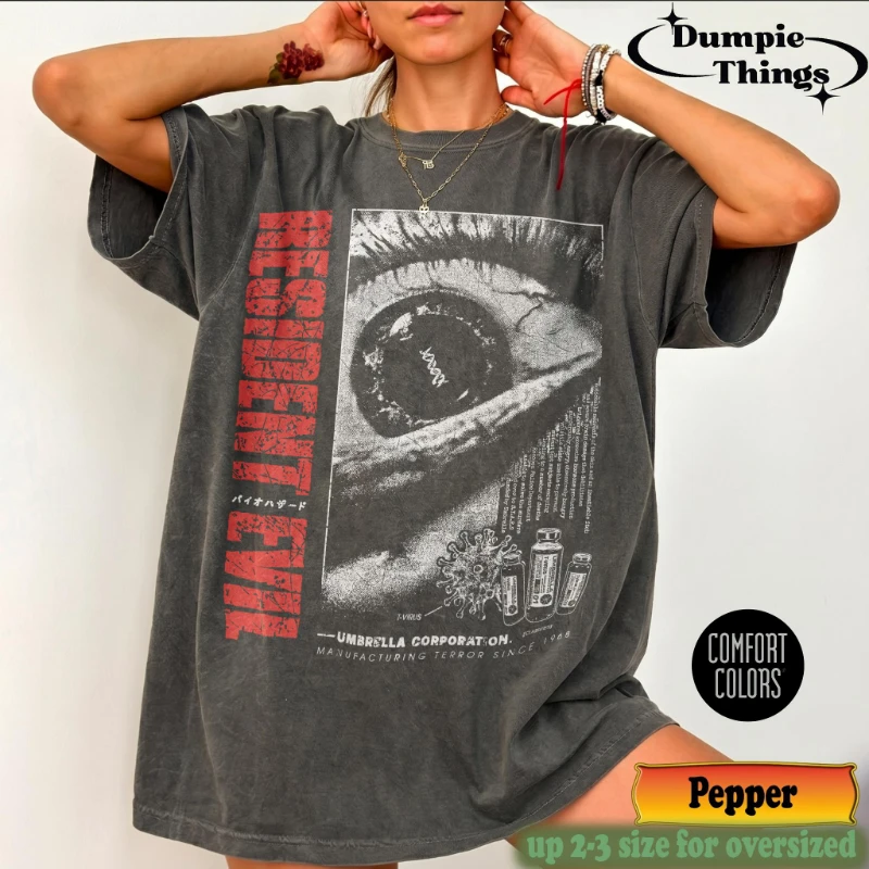 Vintage 90s Comfort Colors®Resident Evil T-Shirt,Leon Kennedy T-shirt,Retro Resident Evil Gifts For Man And Women Unisex T-Shirt