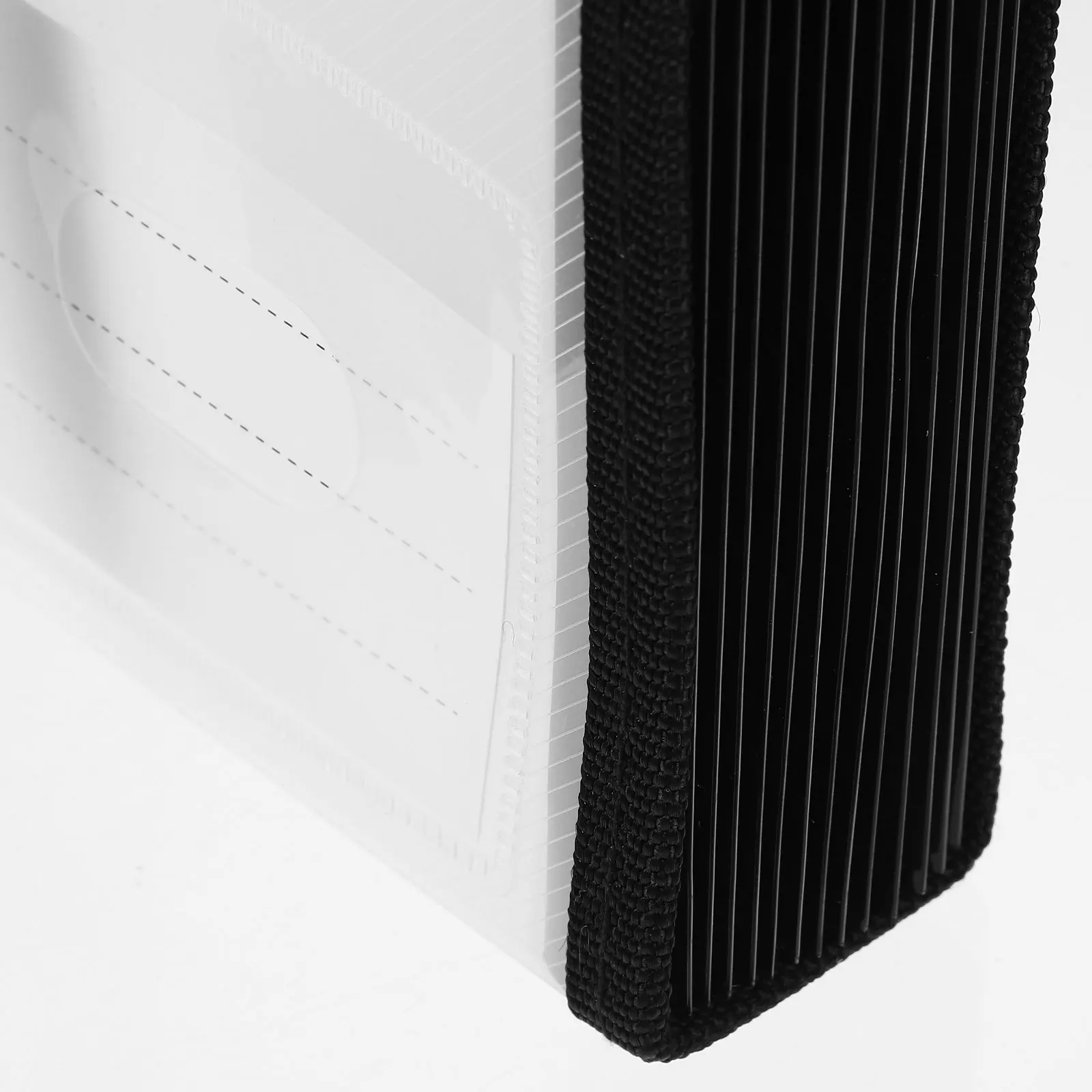 

Large Capacity File Organizer 33x4x24cm Black Portable Accordion Folder Paper Storage Document Holder Expandable Files