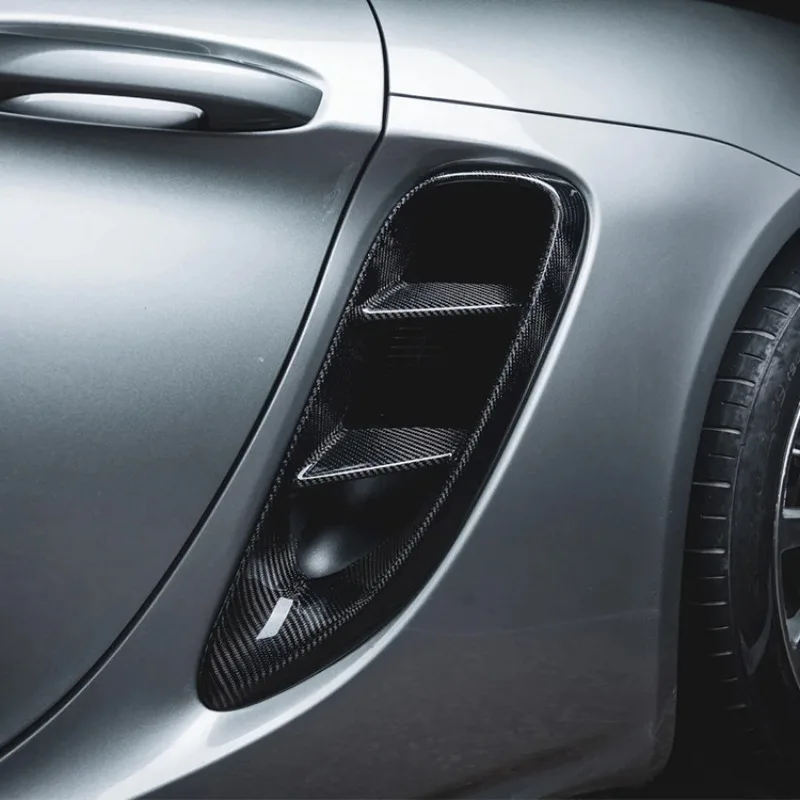 Dry carbon fiber outer trend rear air inlet cover decorative frame