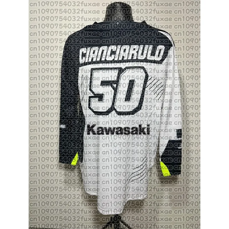 

Kawasaki Motorcycle T-Shirt New Kawasaki T-Shirt Summer Riding T-Shirt Sunscreen Fast Drying Sweat Absorbing Long Sleeve T-shirt