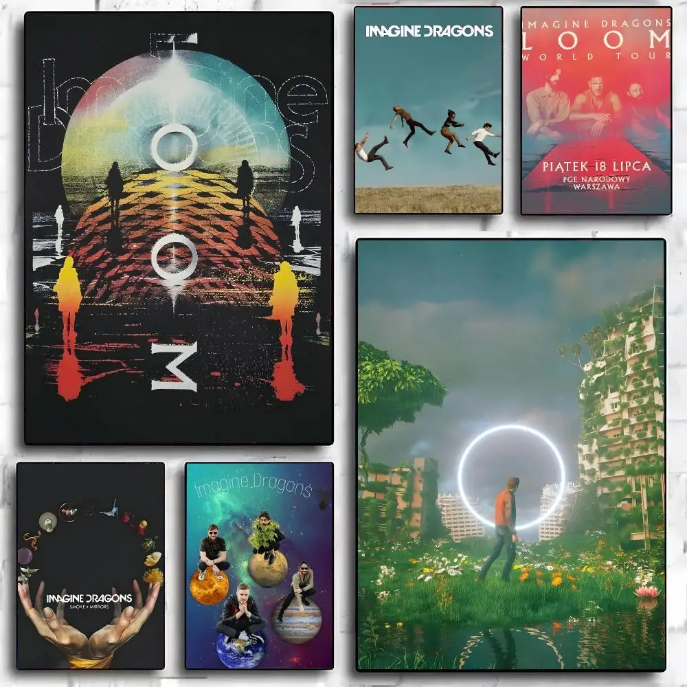 Rock Band I-Imagine Dragons Poster Painting And Print Wall Art Picture For Home Room Decor Gifts