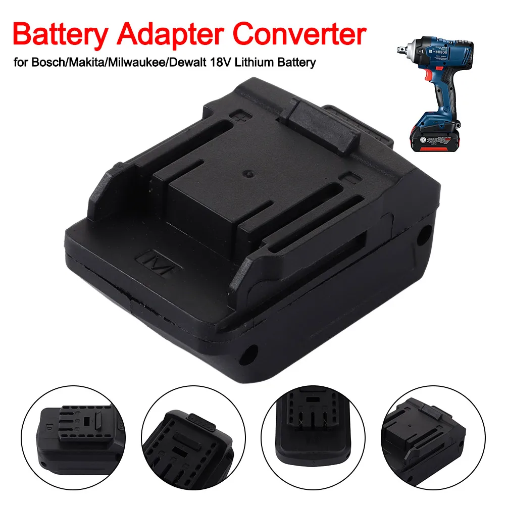 Neuer 2-in-1-Lithium-Batterie-Konverter, 18 V, Kunststoff-Konverter, Basis, Batterie-Adapter, Elektrowerkzeug-Adapter, Schlagbohrmaschine
