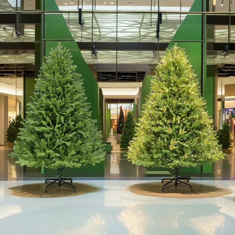 

Высококачественная роскошная рождественская елка высокого класса, 2 м, 2,4 м, плотная полиэтиленовая имитация голого дерева, 1,5 м, стоячая основа, чистый полиэтилен для домашних хозяйств