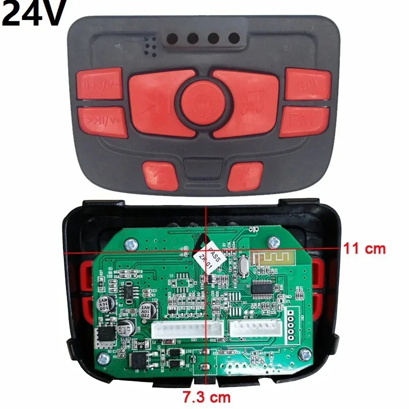 Control Switch Multifunctional 12V Children's Power Central for Stroller with Music Storytelling and Power Display
