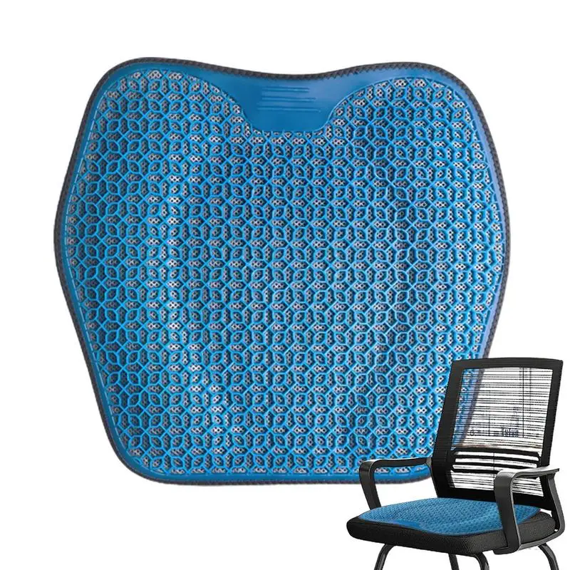 Gel Cushions For Pressure Relief Honeycomb Gel Enhanced Seat Cushion Thick Big Desk Chair Cushion With Cooling Gel Absorbs