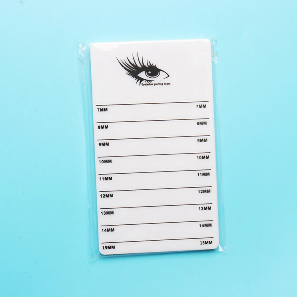 2 pçs ferramenta de enxerto de cílios bandeja de extensão de cílios acrílico placa de exibição resistente para maquiagem artista organização de cílios postiços