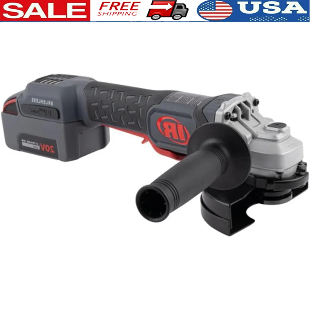 20V Cordless Angle Grinder 8000 RPM 1HP Lightweight Compact Tool 4.5 Inch Wheel Paddle Switch E-Brake Safety