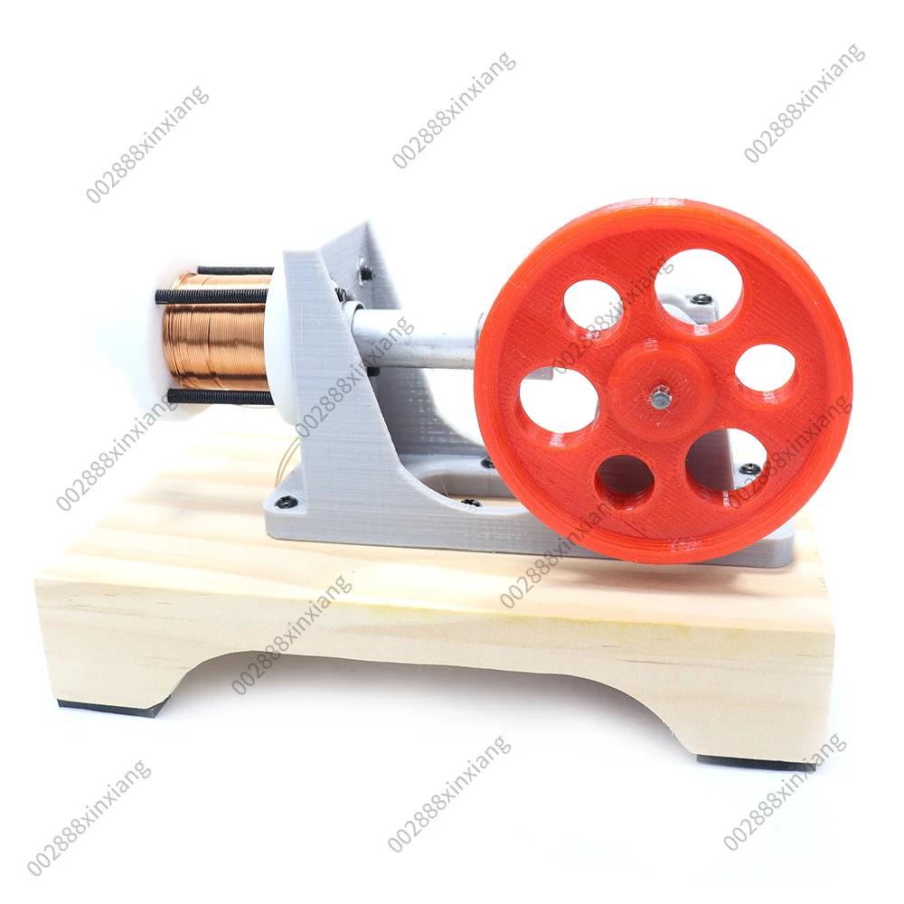 DIY Single Cylinder Piston Engine Technology Invention and Production of Electromagnetic Engine Model