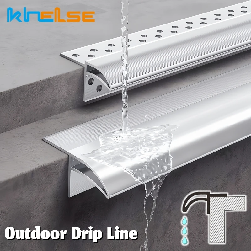 

Outdoor Drip Line LED Eave Light Aluminum Profile Eagle Beak Drainage Channel Window Rooftop Terrace Waterproof Bar Strip Lights