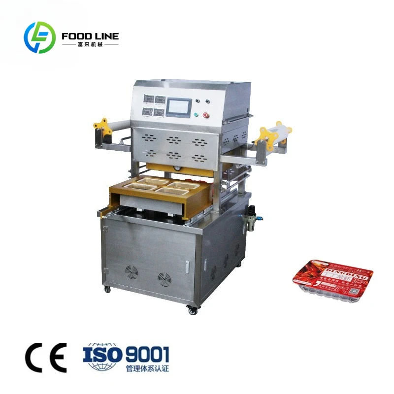 Customized Pneumatic Gas-Conditioning Fresh-Keeping Machine for Seals Lunch Boxes Seafood with Nitrogen-Filled Preservation
