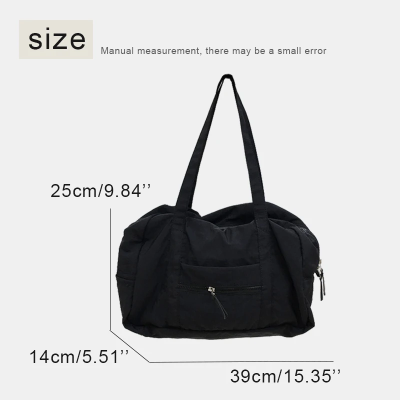 Imagem -02 - Bolsas de Travesseiro de Pano Casual Coreano para Mulheres Bolsas e Bolsas de Designer de Luxo 2023 Novo em Poliéster Grande Capacidade Bolsa de Viagem de Ombro Nas Axilas Alta Qualidade Envio Rápido Chega