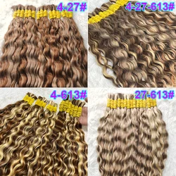 Human Hair pelo suelto Bundles Bulk cabelo solto Hair Curly Water Wave Deep Remy Hair For Braiding No Weft Human Hair Extensions