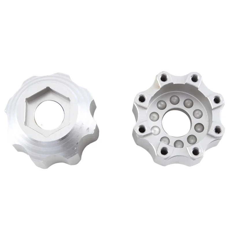 Hot-4 個合金ホイールアダプター 3.8 インチホイールアダプター PL プロリン 3.8 インチ 8X32 から 17 ミリメートルホイールアクセサリーシルバー