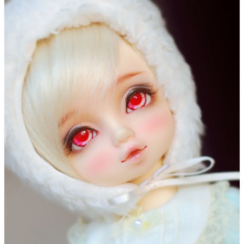 BJD ตา1/6สีแดงตา14มม.ตุ๊กตาการ์ตูนโลหะผล10mm-14mm-20mm-24mm BJD SD ตุ๊กตาอุปกรณ์เสริม