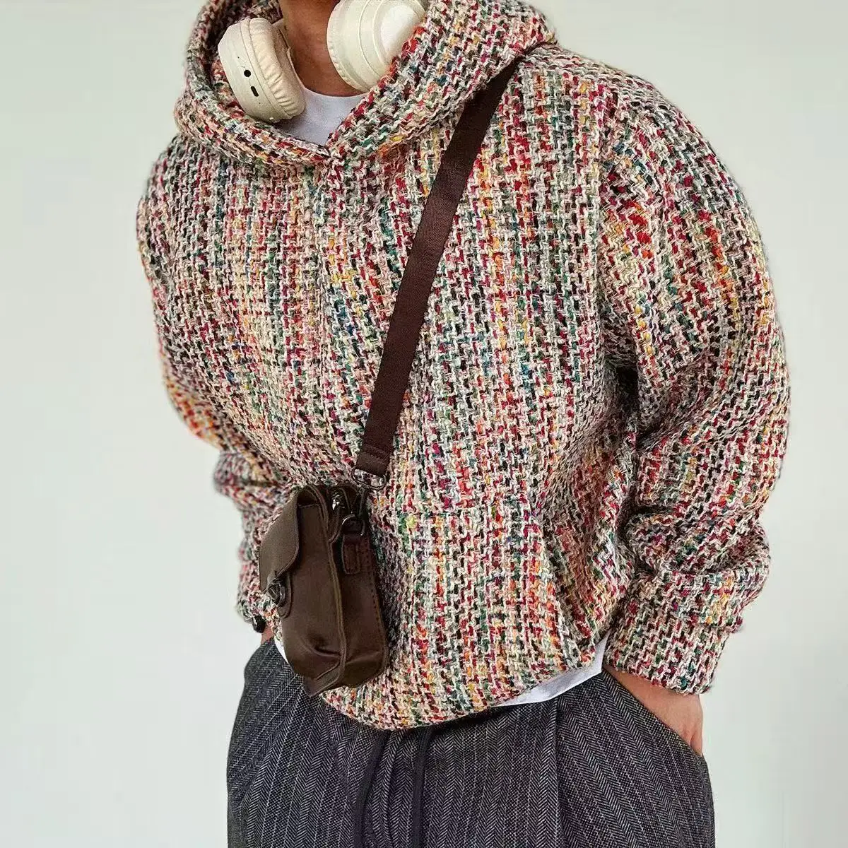 

Новые зимние мужские толстовки больших размеров, теплые флисовые толстовки, красочная уличная одежда, мужская модная мужская толстовка, пуловер для мужчин