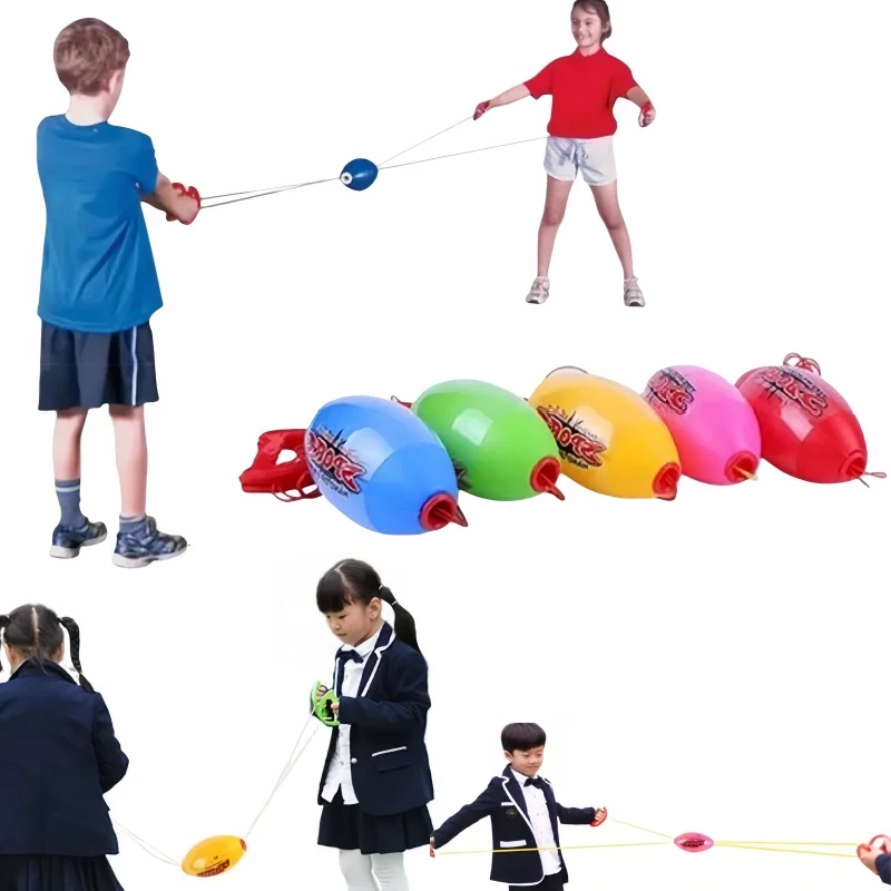 Hand Pulled Ball Pulling Force Through Elasticity Fast Shuttle Ball Training Arm Strength Exercise Outdoor Games Children's Toys