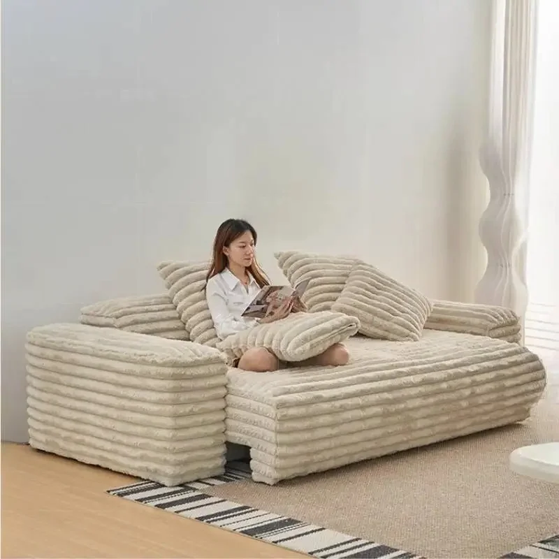 Minimalist Classic Living Room Sofas White Modern Lounge Sectional Living Room Sofas Puff Soft Divano Angolare Moderno Furniture