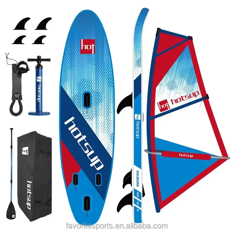 Rugged PVC Windsurf Board  Brand Durable Training Surfboard Easy Maintain Ocean Water Use  Schools Camps